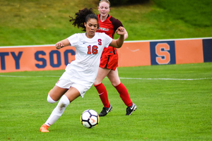 Senior Alex Lamontagne is one of several SU players who relies on creative tactics to score. 