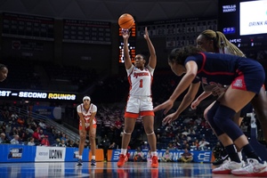 Kennedi Perkins sparked Syracuse’s comeback NCAA Tournament win over Arizona, posting a game-best +13 plus/minus.
