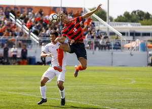 Petter Stangeland, a freshman forward from Norway, has four shots and one goal thus far as one of SU's contributing freshmen. 