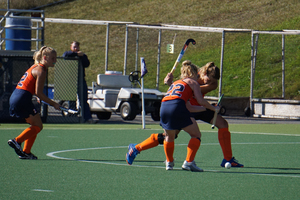 Syracuse's first goal came 12 minutes in. Over the next 58 minutes, it was held scoreless. But the Orange never surrendered a goal in a 1-0 shutout victory Sunday.