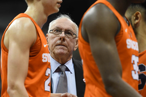 Syracuse head coach Jim Boeheim has had to shift his lineup this year due to several injuries. 