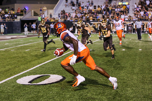 Jamal Custis scored twice in the season opener against Western Michigan on Aug. 31. 