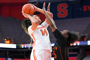 Kamilla Cardoso led the ACC in field goal percentage, shooting .598 from the field.