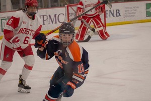 For the first time in her SU career, Sarah Marchand scored twice in a single game.