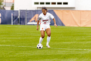 Kylen Grant has started 40 straight games for Syracuse dating back to 2022. Her toughness grew while playing in high school for Ottawa TFC, where she won a U-17 national championship.