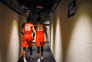 Battle and Howard are never far removed from each other on or off the court as the leading duo for the Orange.