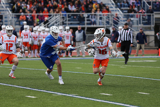 Brendan Curry works on offense. 